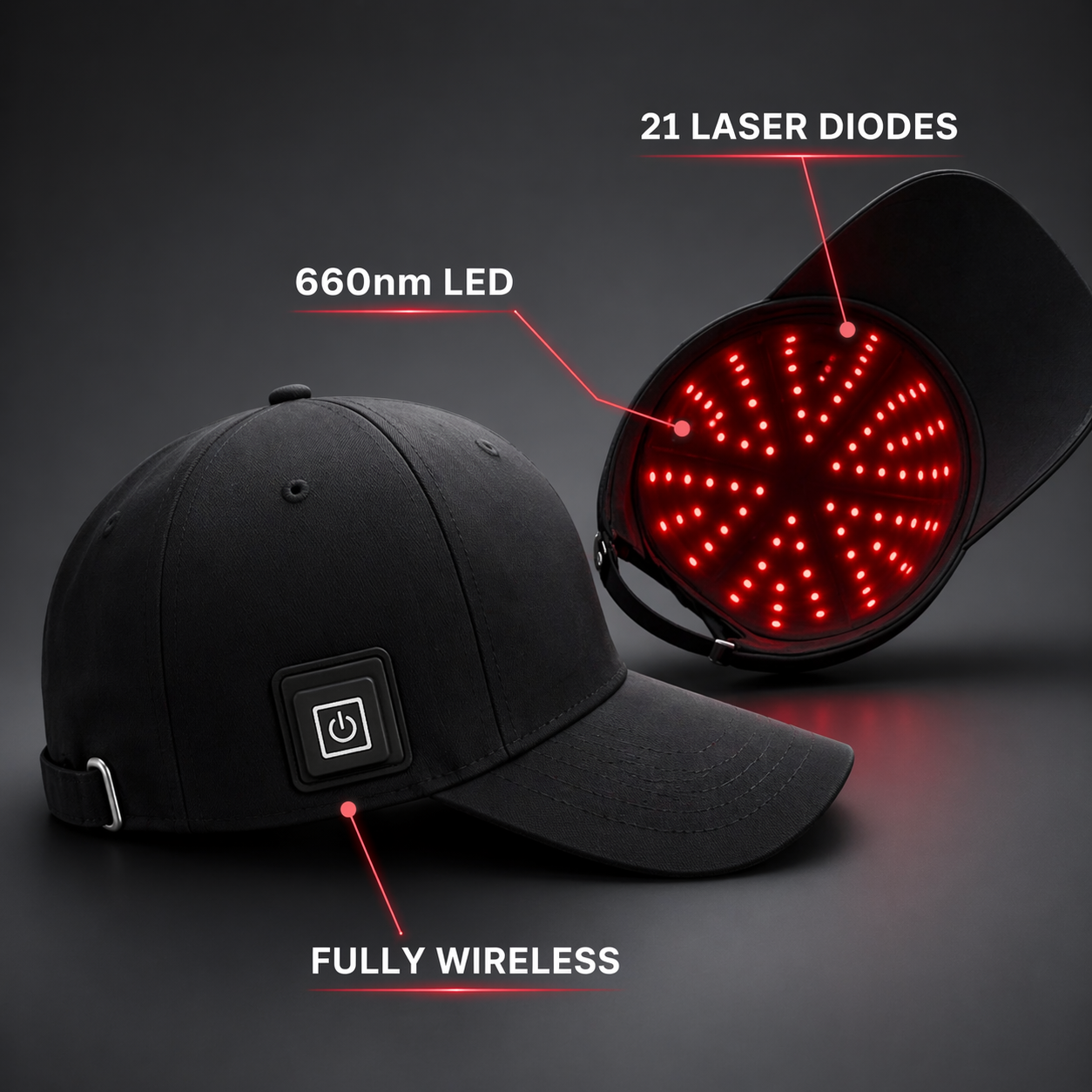 Red Light Therapy Cap for Hair Regrowth Treatments